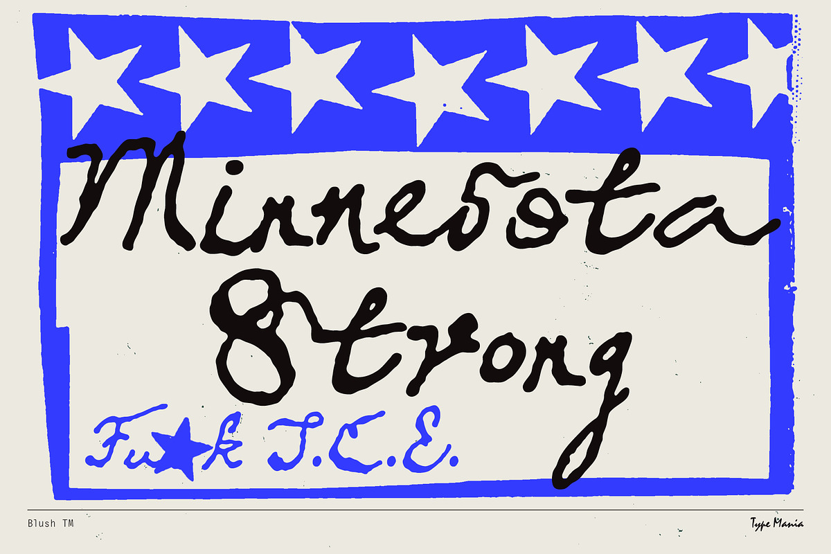 Blush TM – Messy Dynamic Script, a Handwritten Font by Type Mania (Photo 7 of 12)
