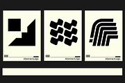 Modern Abstract Logo Template Vol 9, a Solid Icon by Tekuni (Thumbnail 6 of 12)