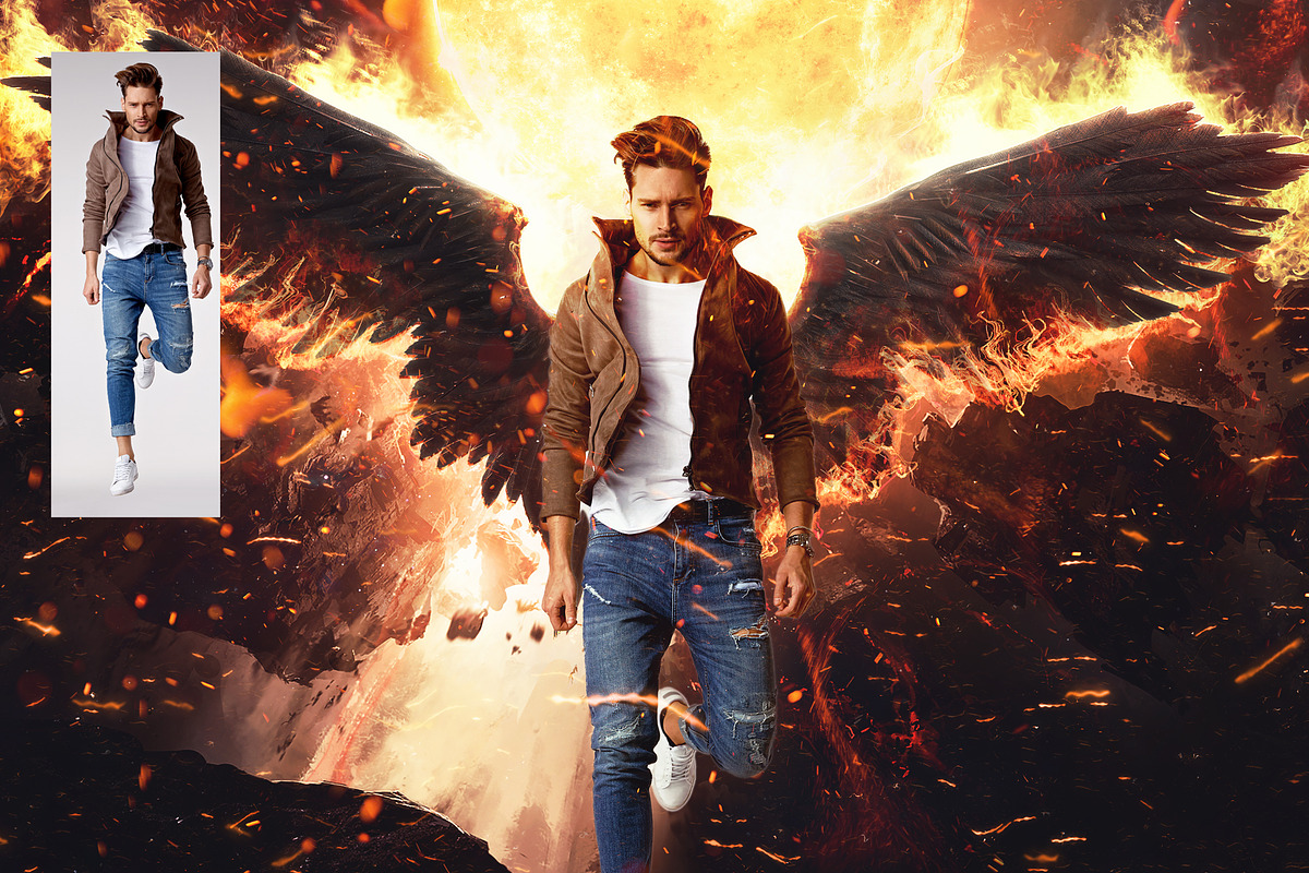 Lucifer Photoshop Template, a Poster Template by DuoFankaar (Photo 6 of 13)