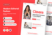 Clavera - Editorial Fashion Landing, a Landing Page Template by productype1 (Thumbnail 1 of 5)