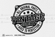 VINTAGE 1984 SVG, Funny Birthday SVG, an Object Graphic by Applied Arts (Thumbnail 1 of 4)