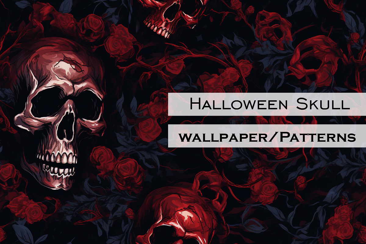 1000+ Halloween Digital Paper Bundle, a Wallpaper Photo by Chipshpow Graphics (Photo 2 of 10)