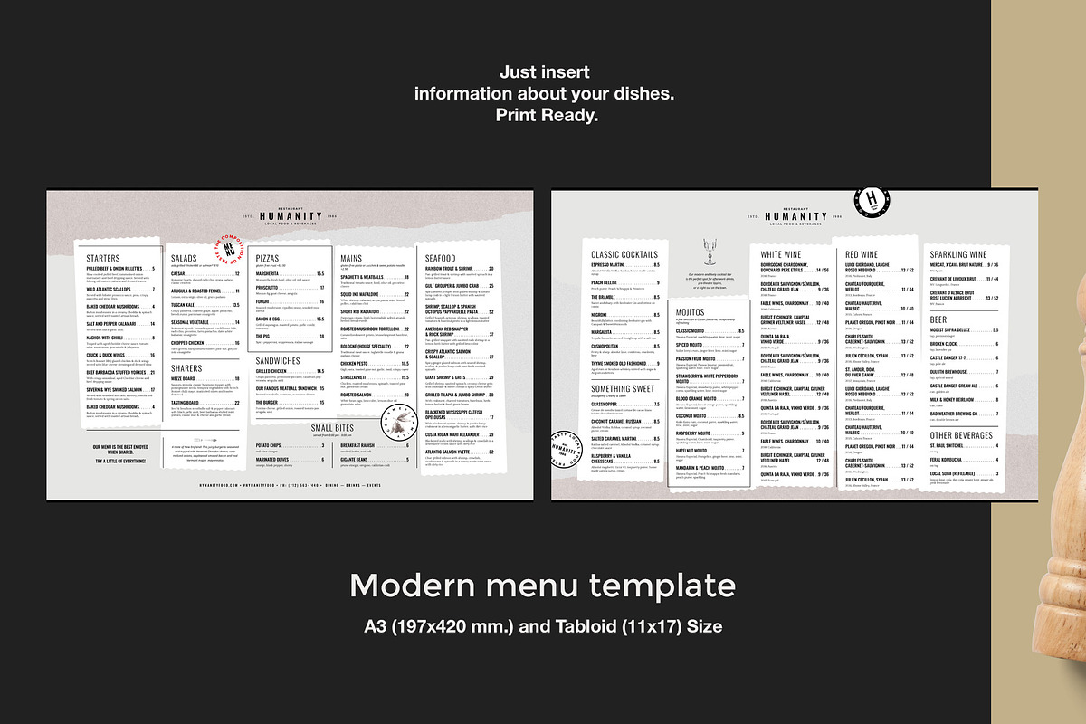 Restaurant Menu Design, a Brochure Template by BigWeek (Photo 2 of 4)