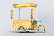 Food Cart Kiosk With Wheels Mock-Up, an Advertising Mockup by DesignRushMarket (Thumbnail 4 of 6)