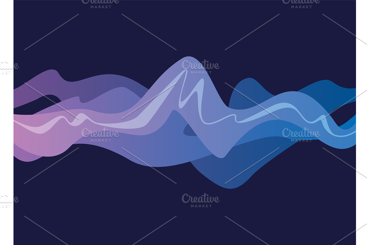 Sound waves equalizer. Frequency, an Illustration by the8monkey