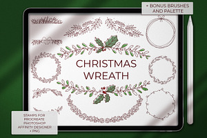 Christmas Wreath Stamps