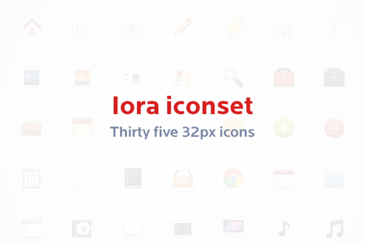 Iora Icon Set, an Icon by Haziq Mir (Photo 1 of 2)