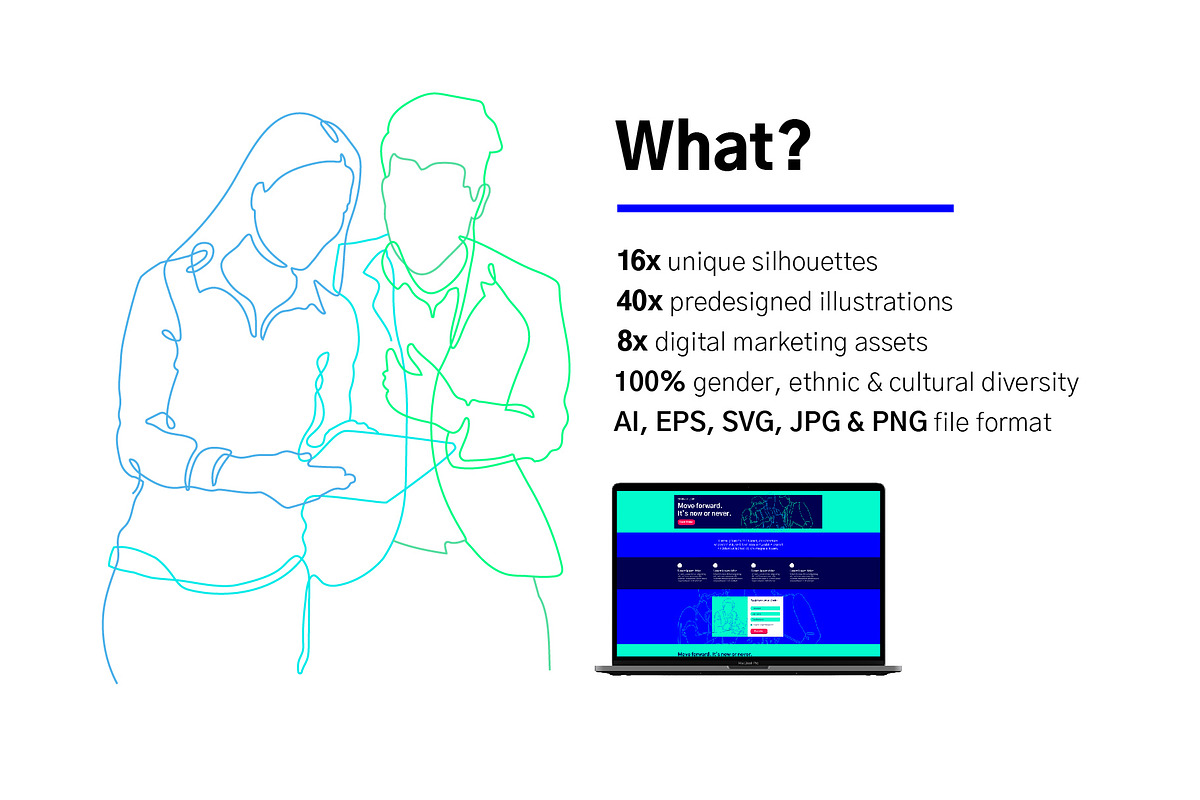 Business people single line drawings, a Person Illustration by ToonPlanet Vector Assets (Photo 3 of 12)