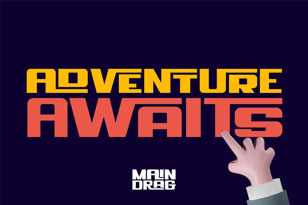 Main Drag Display Font, a Sans Serif Font by Holt510 (Photo 10 of 10)
