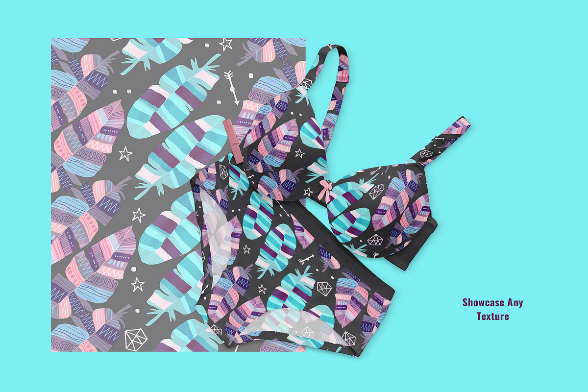 Organic Cotton Lingerie Set Mockup, an Apparel Mockup by Designertale (Photo 5 of 6)