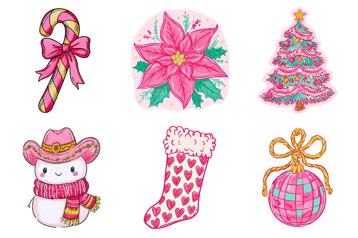 Howdy Christmas PNG Clipart Bundle, a Seasonal Illustration by CitraGraphics (Photo 4 of 5)
