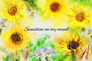 Sunflowers by PaperAndCrayons, an Illustration by PaperAndCrayons (Thumbnail 3 of 6)