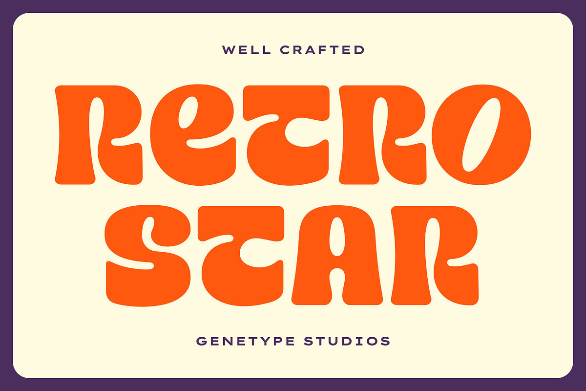 Retro Star Display Font, a Sans Serif Font by Genetype (Photo 1 of 9)