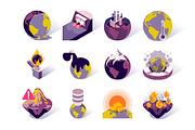 Isometric Vector Icons Pack, an Outline Icon by alexdndz (Thumbnail 5 of 21)