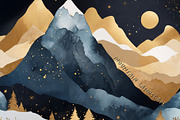 Gold Autumn Landscape & Sky, a Background Graphic by by creative paper (Thumbnail 5 of 18)