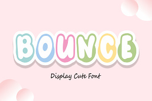 Bounce - Cartoon Font Types, a Font by KiddoGlyphs Studio