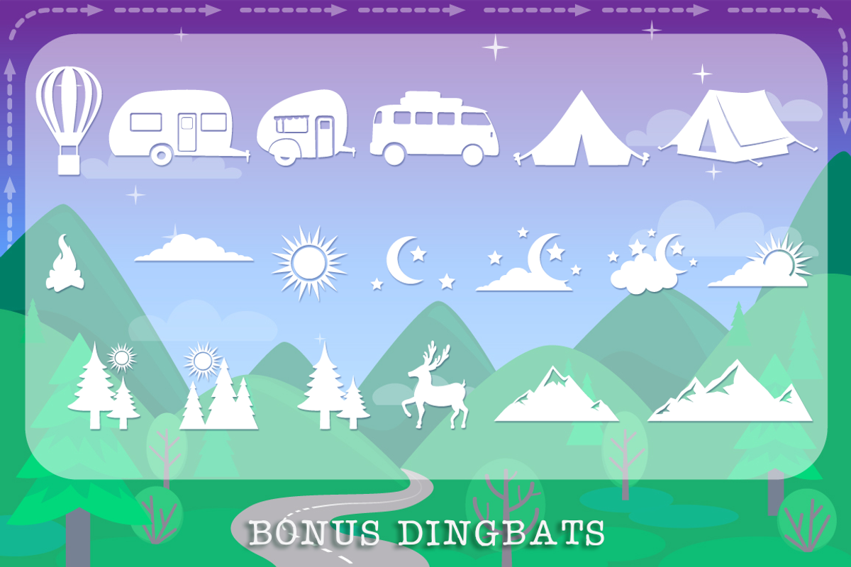 Camping Font - Let's Go Camping preview 8