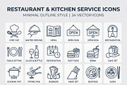 Vector Bundles Kitchen Outline Icons, an Outline Icon by adenpinkstore (Thumbnail 6 of 10)