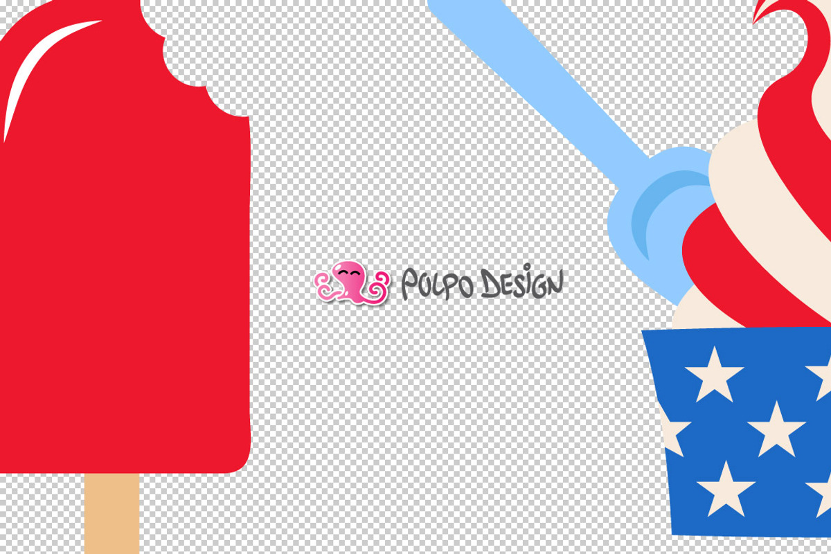 4th of July Ice Cream SVG, an Object Graphic by PolpoDesign (Photo 3 of 5)