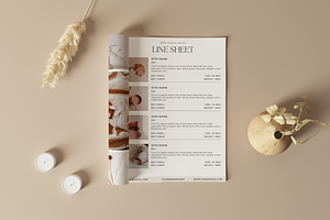 Wholesale Line Sheet Canva Template