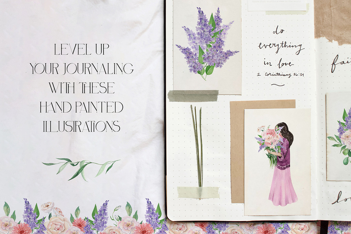 Soft Cottagecore Coquette Aesthetic, a Seasonal Illustration by Catch the Dream Art (Photo 2 of 16)