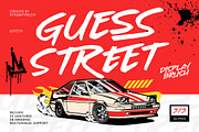 Guess Street Display Brush Font, a Script Font by stylishtype.co (Thumbnail 1 of 15)
