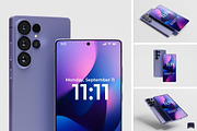 Samsung S26 Ultra Mockup, an Android Mockup by Claymoon Lab (Thumbnail 1 of 4)