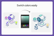 200 Technology and AI Isometric, a Technology Illustration by Vectors Market (Thumbnail 6 of 19)