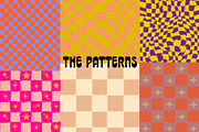 Checkered Patterns - trippy patterns, a Background Graphic by Dear Darling Design (Thumbnail 17 of 17)
