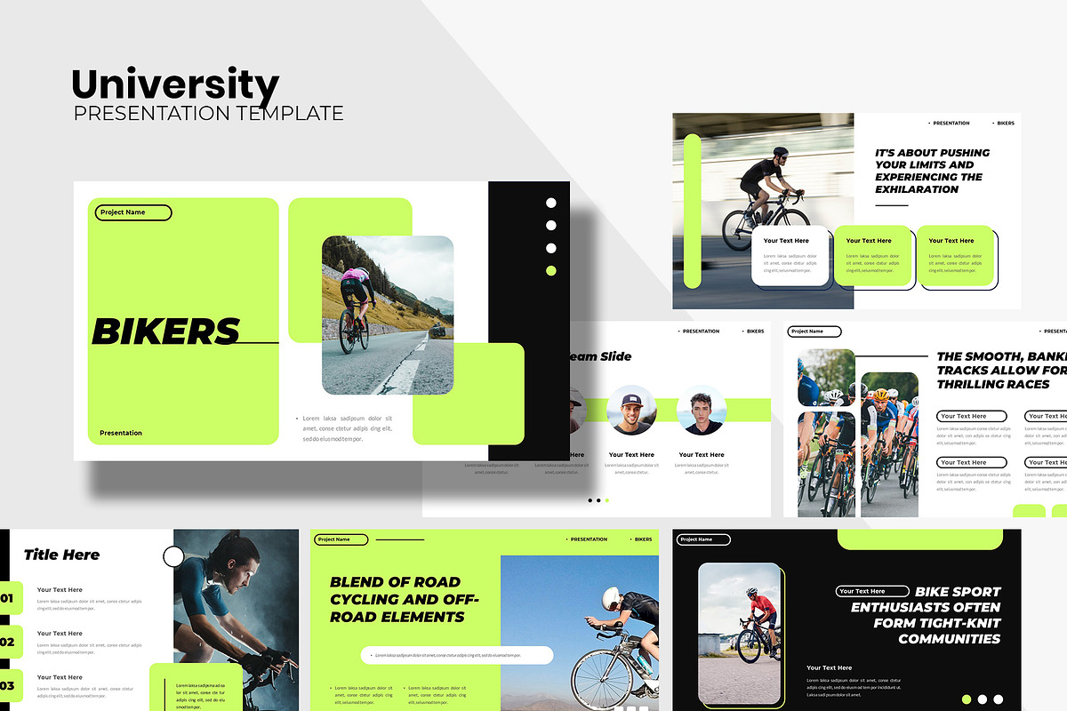 Bikers Sport Community Google Slides, a Presentation Template by Robs Daily Design (Photo 1 of 9)