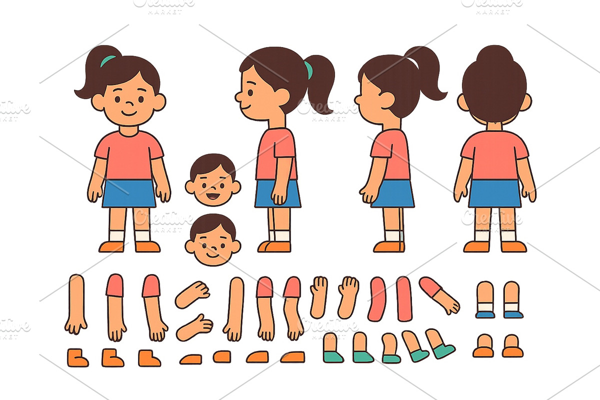 Vector illustration of a young girl, an Illustration by ZinetroN
