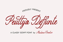 Peuttya Deffunte Sophisticated Font