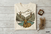 Elk Wilderness Hunting PNG, Lake, an Illustration by SharpMarketplace (Thumbnail 4 of 4)
