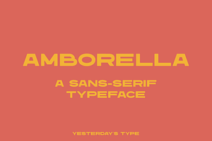 Amborella Wide Display Typeface