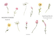 Acrylic Meadow Flowers Mini Set, a Decorative Illustration by MayaNavits (Thumbnail 8 of 9)