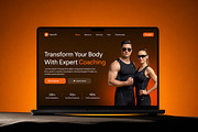 Fitness Coaching Landing Page, a Landing Page Template by Font Kingdom (Thumbnail 2 of 5)