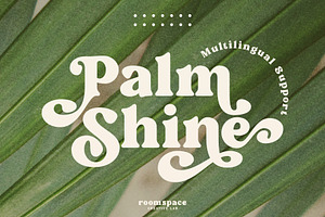 Palm Shine - Bold Swirl Serif