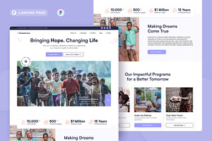 Charity Foundation Landing Page