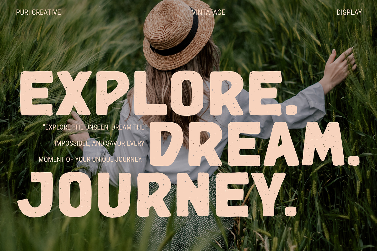 Vintaface - Vintage Style Font, a Sans Serif Font by PuriCreative (Photo 7 of 10)