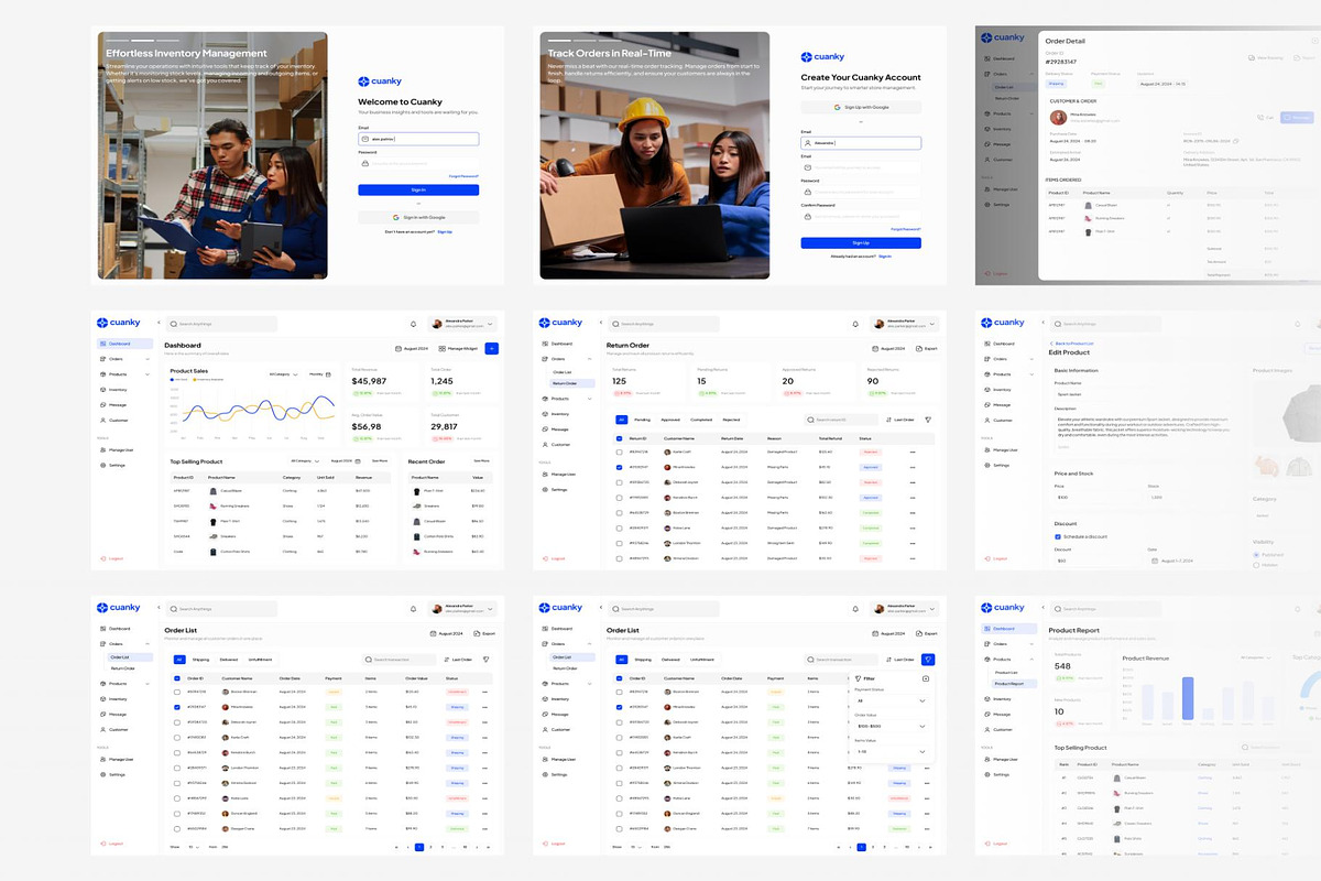 Cuanky - Ecommerce Dashboard UI KIT, an UI Kit Template by Lumina_ui_ux202 (Photo 5 of 7)