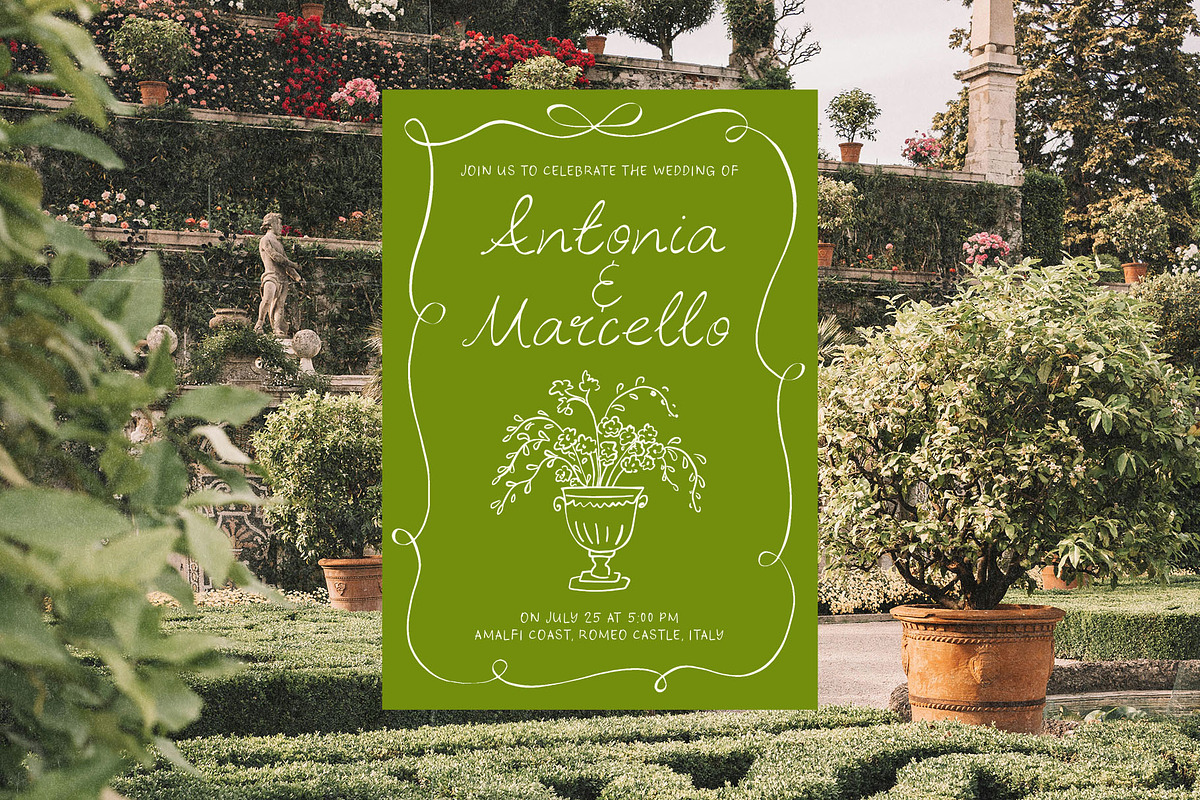 Italian Wedding Handwritten Font, a Handwritten Font by Ayya Studio (Photo 5 of 15)