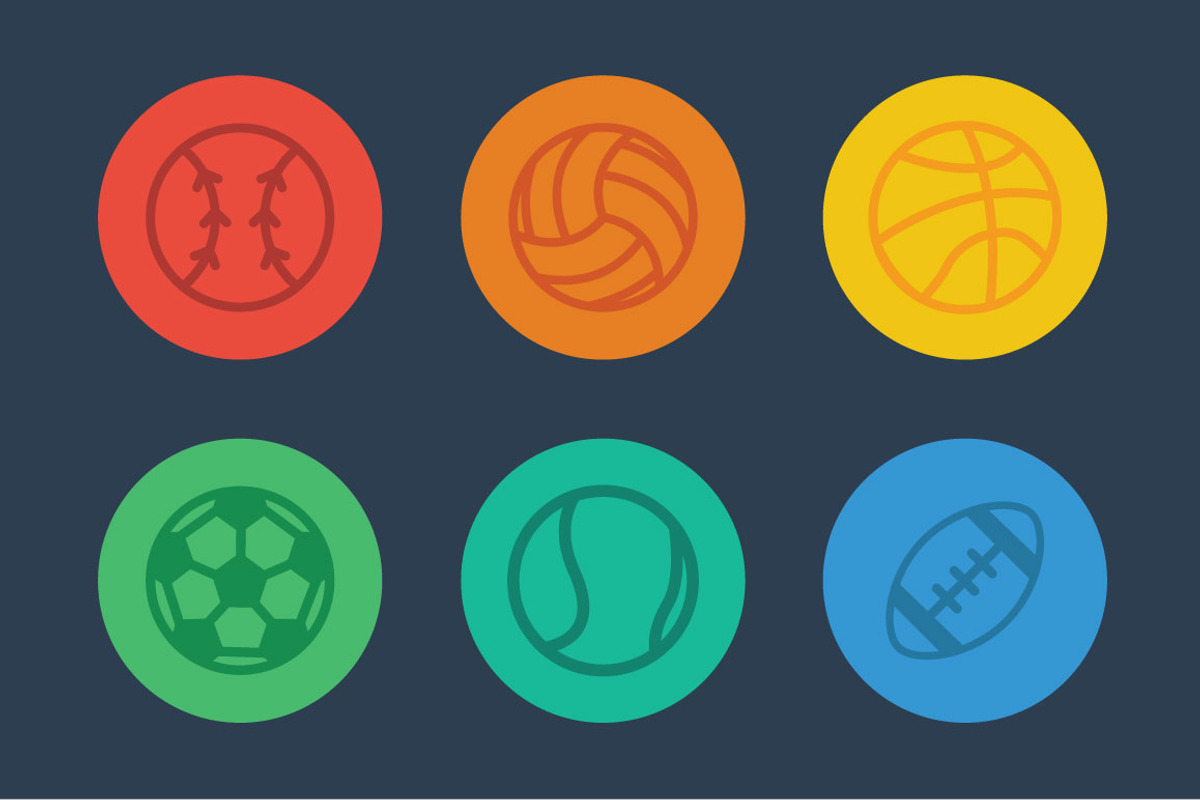 Flat Sports Icon Pack, an Icon by Katie Sinclair