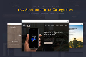 Victoria Landing Page UI KIT