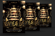 New Year's Eve Party Flyer, a Flyer Template by Artolus (Thumbnail 2 of 5)