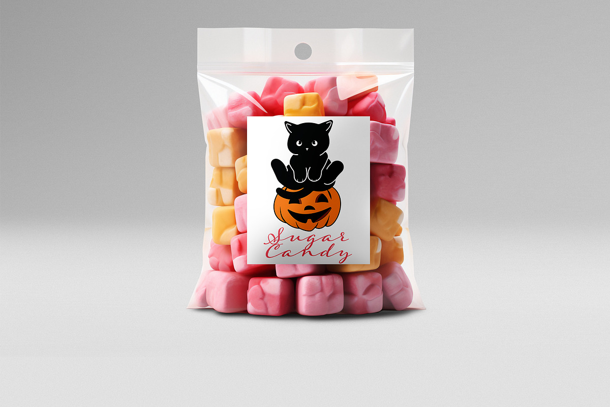 Cute cat Halloween stickers pack, a Decorative Illustration by kamalrawat_gd (Photo 3 of 4)
