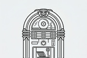 Bundles Vintage Music Outline Icons, an Outline Icon by adenpinkstore (Thumbnail 5 of 5)