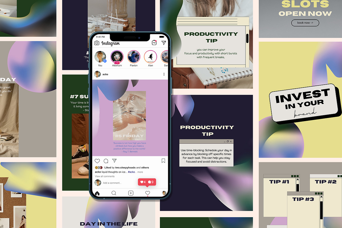 Acke Templates | Canva Social Media, a Social Media Template by Two Sleepy Heads Studio (Photo 1 of 4)
