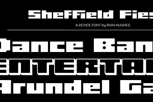 Sheffield Fiesta, a Font by Device