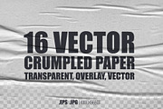 Crumpled paper - Vector set, a Texture Graphic by ArtemKovalenco (Thumbnail 1 of 4)