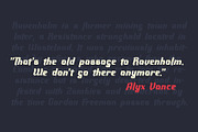Ravenholm Slant, a Blackletter Font by NREY (Thumbnail 5 of 7)